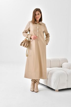 لباس بژ زنانه بافتنی FTZ WOMEN - کد 762278684