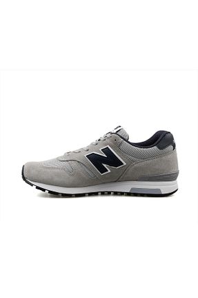 کفش پیاده روی طوسی زنانه چرم مصنوعی New Balance - کد 861759818