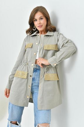 کلاه و ابایا طوسی زنانه بافت FTZ WOMEN - کد 830986564