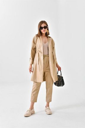 کلاه و ابایا قهوه ای زنانه مخلوط ویسکون FTZ WOMEN - کد 764706370