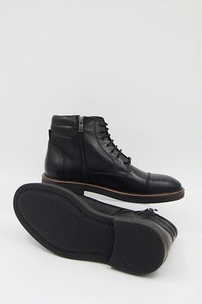 بوت / نیم بوت مشکی مردانه چرم خالص Freefoot - کد 338934459