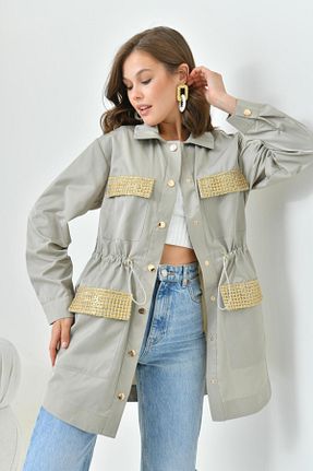 کلاه و ابایا طوسی زنانه بافت FTZ WOMEN - کد 830986564