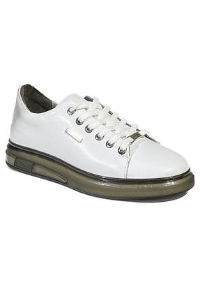 کفش اسنیکر سفید مردانه بند دار Pierre Cardin - کد 859962343