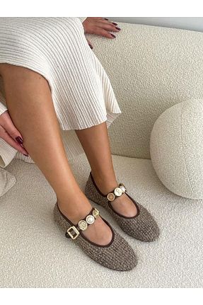 بابت قهوه ای زنانه چرم مصنوعی ERVANIN BUTİĞİ - کد 861706114