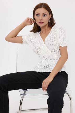 بلوز بژ زنانه رگولار Hiccup - کد 854530744
