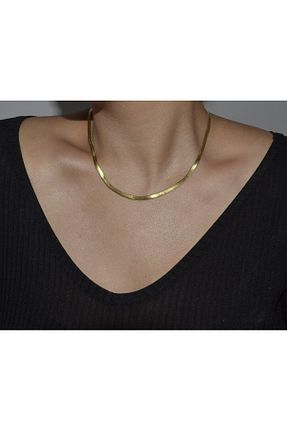 گردنبند استیل ( فولاد ) طلائی زنانه استیل (فولاد) koleda accessory - کد 860857158