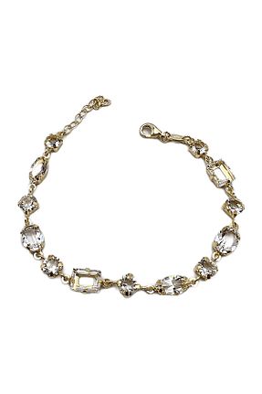 دستبند نقره طلائی زنانه 925 عیار Defne Silver - کد 763954296