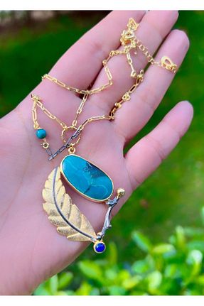 گردنبند نقره طلائی زنانه 925 عیار Defne Silver - کد 775046212