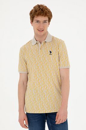 پولوشرت زرد مردانه پارچه ای U.S. Polo Assn. - کد 833011931