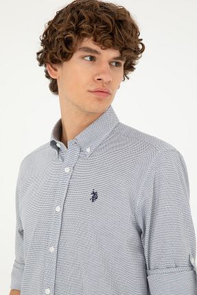 پیراهن رنگی مردانه یقه دکمه دار U.S. Polo Assn. - کد 847052198