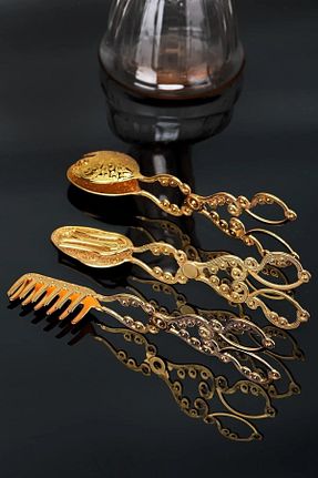 ست پذیرائی طلائی استیل (فولاد) LeesHome - کد 73908746