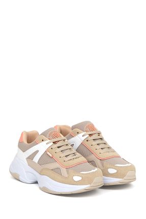 کفش اسنیکر بژ زنانه بند دار U.S. Polo Assn. - کد 832941043