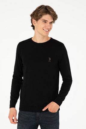پلیور مشکی مردانه ساده U.S. Polo Assn. - کد 855279224