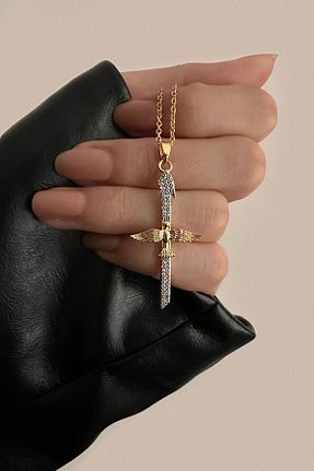 گردنبند استیل ( فولاد ) سفید زنانه استیل (فولاد) Okko Store - کد 861768828
