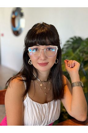 عینک محافظ نور آبی نباتی زنانه مات funeyes - کد 861763360