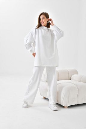 ست بالاتنه و پائین تنه نباتی زنانه بافتنی FTZ WOMEN - کد 764752133