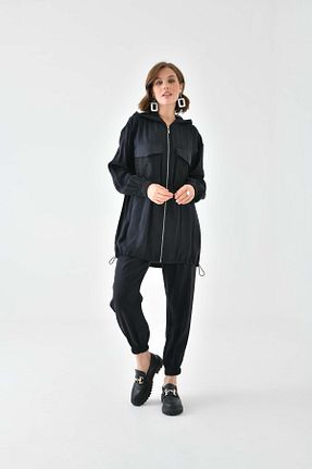 ست بالاتنه و پائین تنه مشکی زنانه بافتنی FTZ WOMEN - کد 799551061
