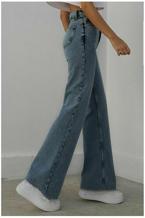 شلوار جین آبی زنانه رگولار Livik - کد 356650696