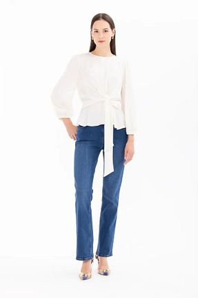شلوار جین آبی زنانه استاندارد SEÇİL - کد 861780522