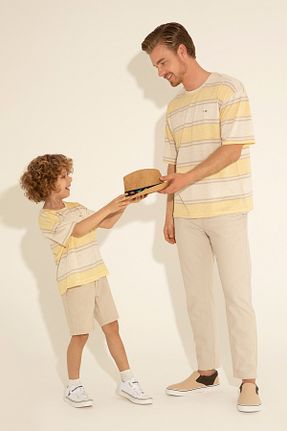 شلوار زرد مردانه پنبه ای U.S. Polo Assn. - کد 833114092