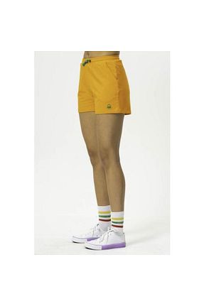 شلوارک و برمودا نباتی زنانه رگولار Benetton - کد 858981561