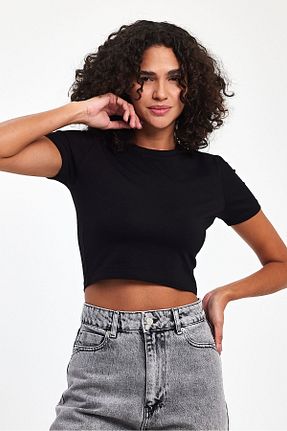 تیشرت مشکی زنانه Straight OFFO - کد 827193253