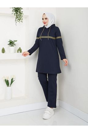 ست گرمکن حجاب سرمه ای زنانه رگولار CNG MODA - کد 861791610