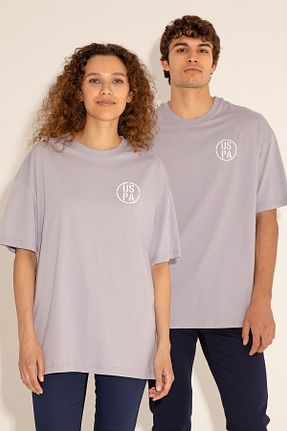 تیشرت طوسی مردانه اورسایز U.S. Polo Assn. - کد 833121701