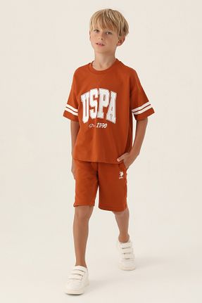 ست بالاتنه و پائین تنه بژ بچه گانه بافتنی U.S. Polo Assn. - کد 805953555
