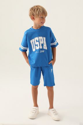 ست بالاتنه و پائین تنه نارنجی بچه گانه بافتنی U.S. Polo Assn. - کد 804774152