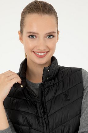 جلیقه مشکی زنانه بدون جیب U.S. Polo Assn. - کد 857291670