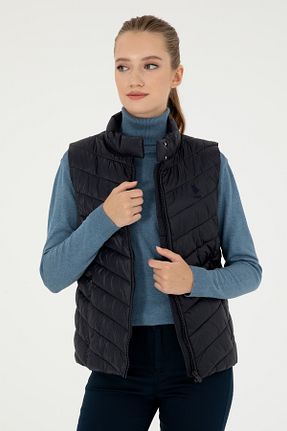 جلیقه سرمه ای زنانه بدون جیب U.S. Polo Assn. - کد 857290671