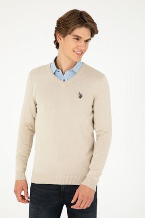 پلیور طوسی مردانه ساده U.S. Polo Assn. - کد 855723048