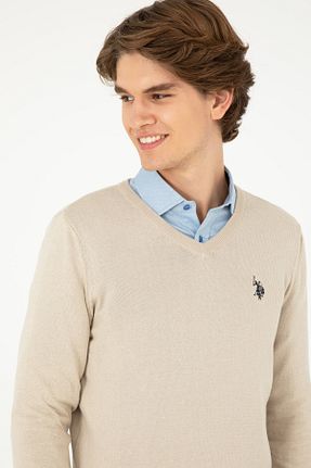 پلیور طوسی مردانه ساده U.S. Polo Assn. - کد 855723048