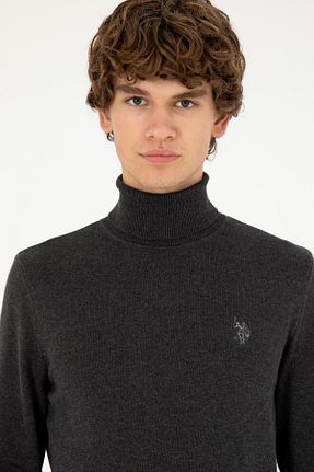 پلیور طوسی مردانه ساده U.S. Polo Assn. - کد 853482850