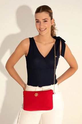 کیف دوشی قرمز زنانه پارچه ای U.S. Polo Assn. - کد 832942665