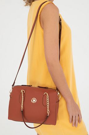 کیف دوشی قهوه ای زنانه پارچه ای U.S. Polo Assn. - کد 832939261