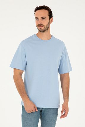 تیشرت آبی مردانه یقه دوچرخه U.S. Polo Assn. - کد 846438078