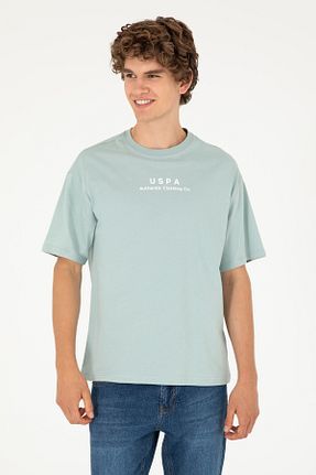 تیشرت سبز مردانه یقه دوچرخه U.S. Polo Assn. - کد 857637120