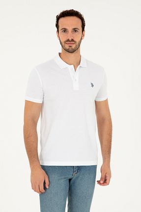 پولوشرت سفید مردانه پارچه U.S. Polo Assn. - کد 846437958