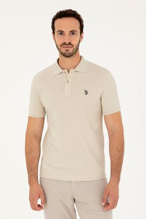 پولوشرت بژ مردانه پارچه U.S. Polo Assn. - کد 843131567