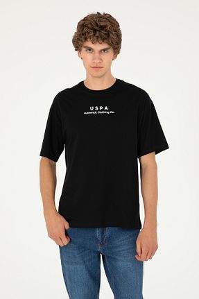 تیشرت مشکی مردانه یقه دوچرخه U.S. Polo Assn. - کد 857636286