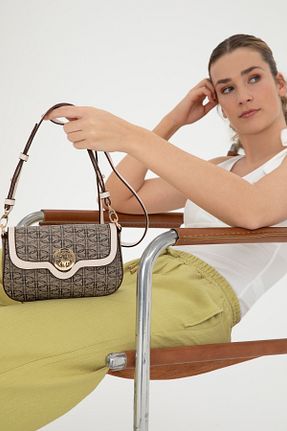 کیف دوشی قهوه ای زنانه پارچه ای U.S. Polo Assn. - کد 832940946
