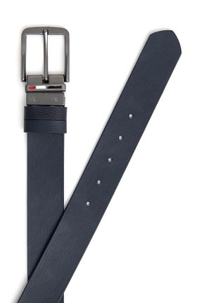 کمربند سرمه ای مردانه چرم خالص U.S. Polo Assn. - کد 849048686