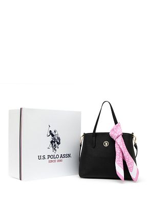 کیف دوشی مشکی زنانه پارچه ای U.S. Polo Assn. - کد 832983305