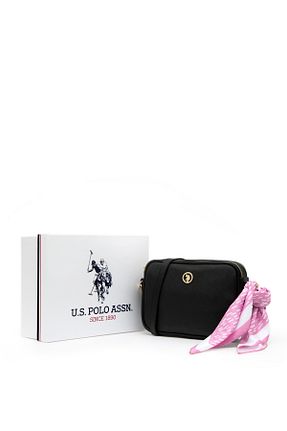 کیف دوشی مشکی زنانه پارچه ای U.S. Polo Assn. - کد 832985647