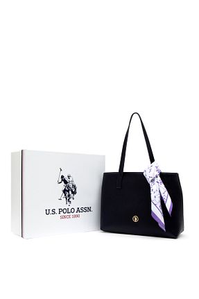 کیف دوشی مشکی زنانه پارچه ای U.S. Polo Assn. - کد 832965841