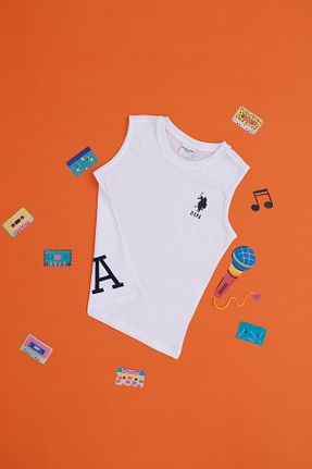 تیشرت سفید بچه گانه Fitted U.S. Polo Assn. - کد 832499886