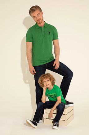 پولوشرت سبز مردانه پارچه ای U.S. Polo Assn. - کد 833139916