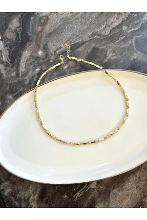گردنبند استیل ( فولاد ) طلائی استیل (فولاد) Nera Accessories - کد 861882656